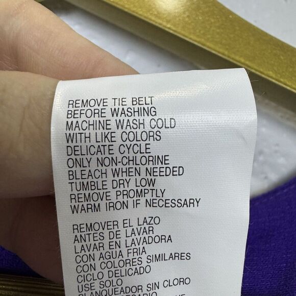 Vintage Sag Harbor Floral Embroidered Babydoll Maxi Dress Size 8 Fairy Boho NEW - Picture 8 of 8